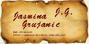 Jasmina Grujanić vizit kartica